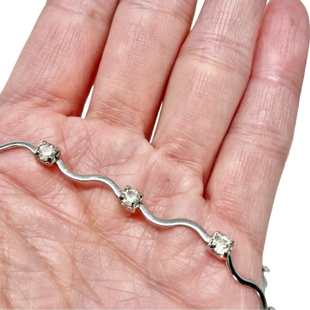 Dorlan 18" Silver and CZ Necklace - Picture 3 of 4